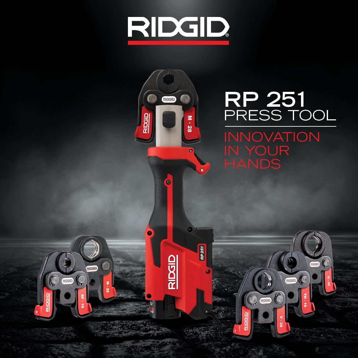 RIDGID Mini Lisovacie kliešte RP 251 + 3x čeľuste V15+22+28