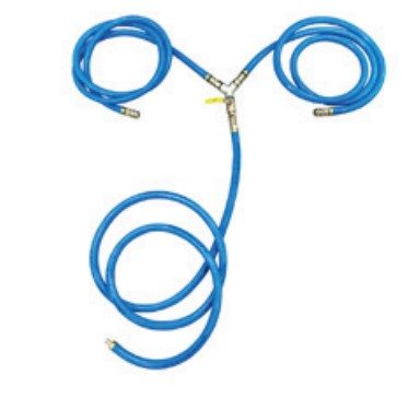 TAG Split Frame Clamshell Double Pneumatic Conversion Connectors and Hose