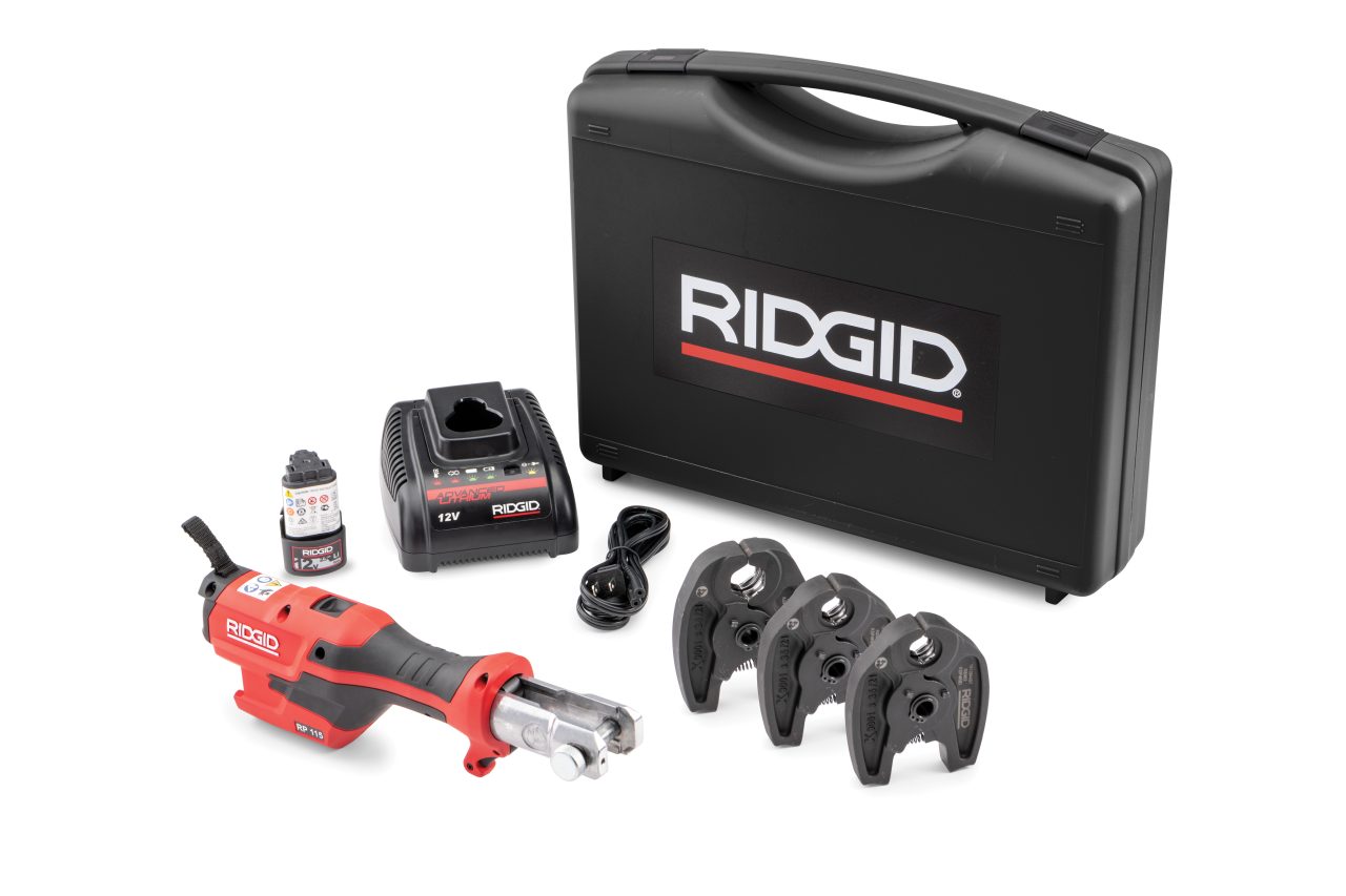 RIDGID MICRO Lisovačka RP-115 (AKU 12V) + 3x čeľuste
