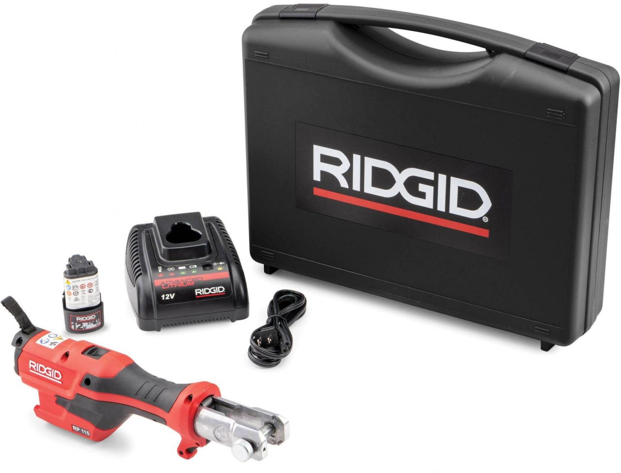 RIDGID MICRO Lisovačka RP-115 (AKU 12V) + 3x čeľuste