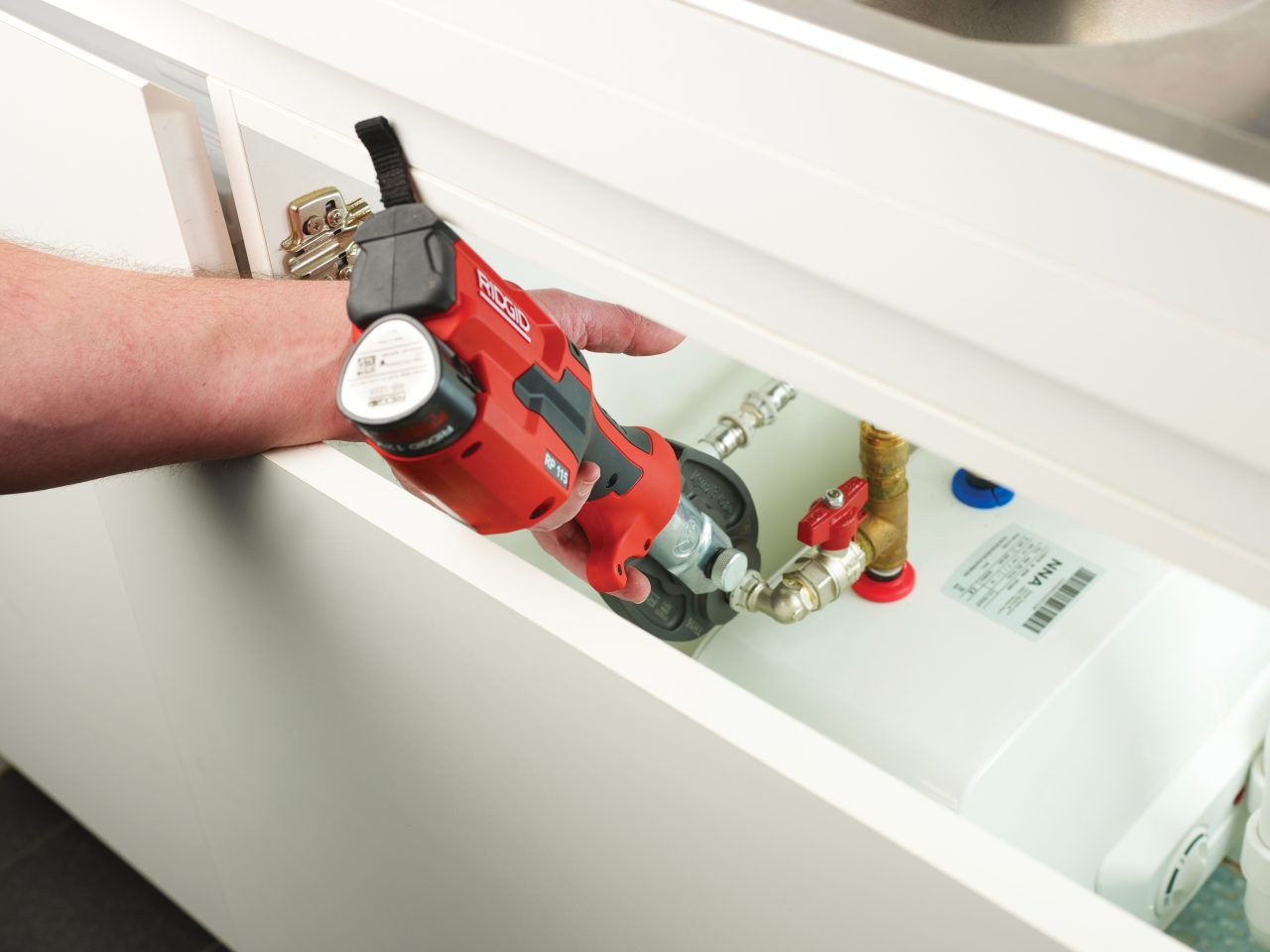 RIDGID MICRO Lisovačka RP-115 (AKU 12V) + 3 čeľuste
