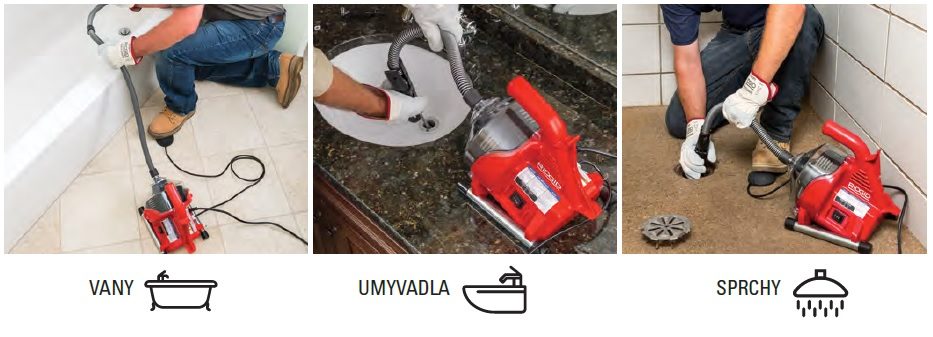 RIDGID PowerClear drezová čistička