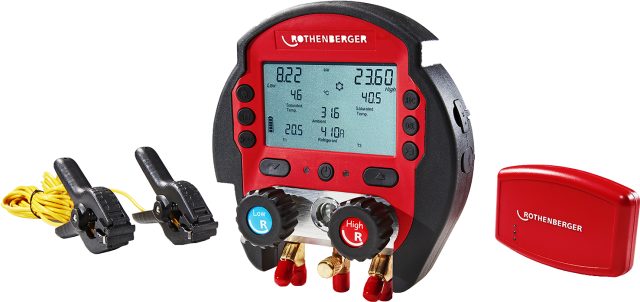 ROTHENBERGER ROCOOL 600 digitálny manometer s teplomerom