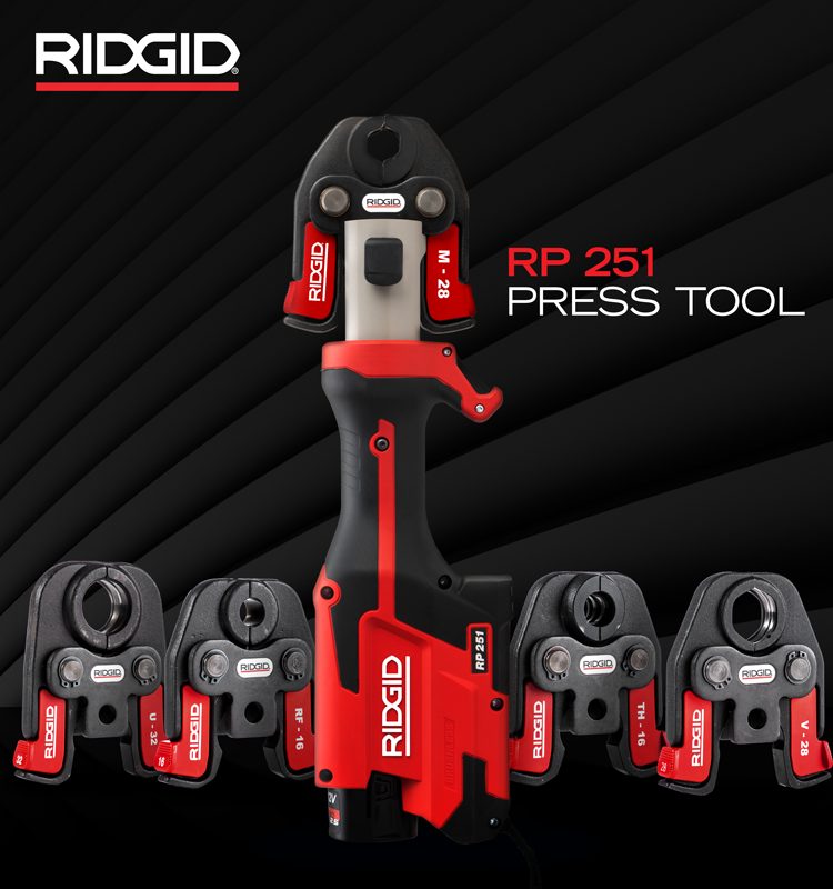 RIDGID Mini Lisovacie kliešte RP 251 + 3x čeľuste V15+22+28