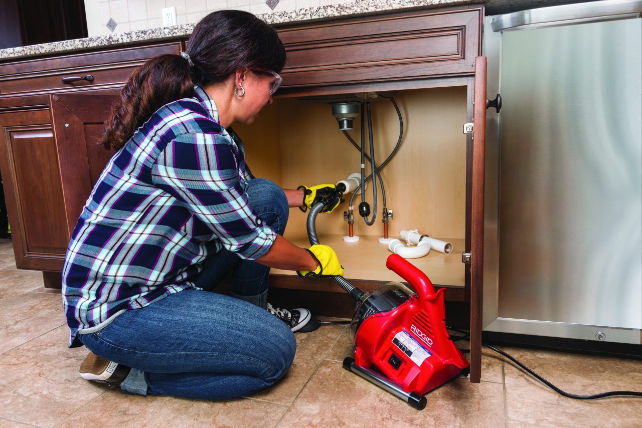 RIDGID PowerClear drezová čistička