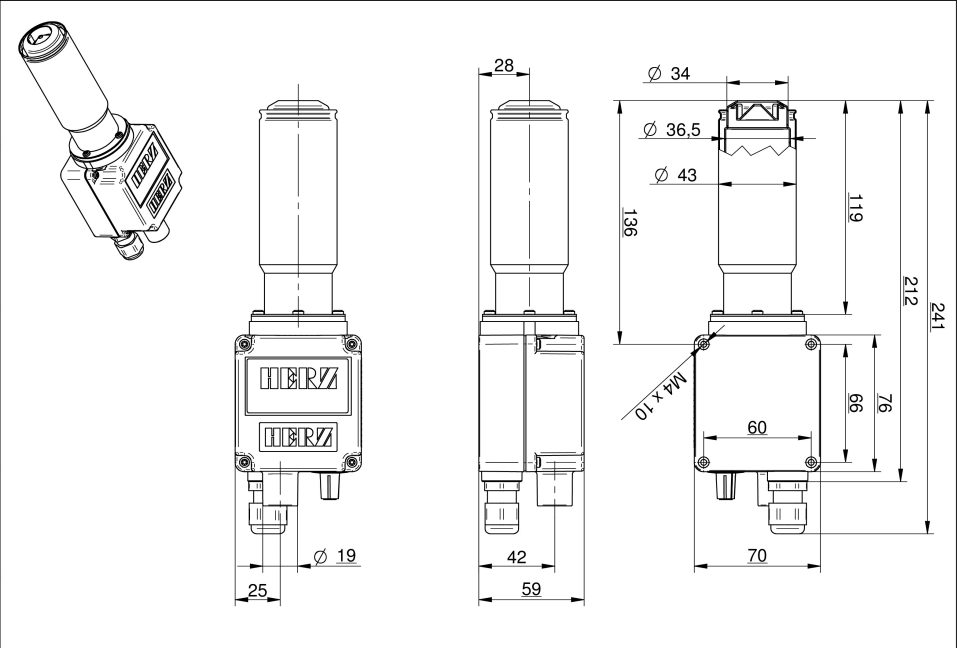 HERZ Ohrievač S36 2300-3300W