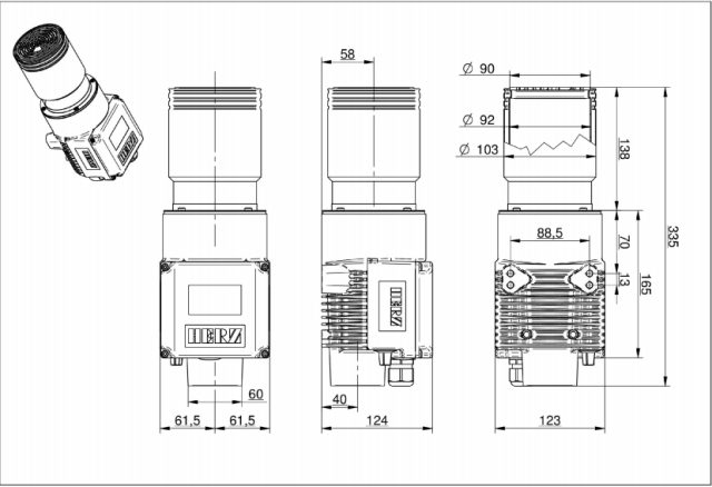 HERZ Ohrievač XL92 5900-17400W