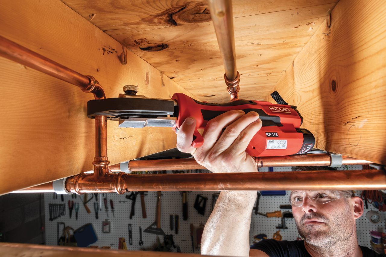 RIDGID MICRO Lisovačka RP-115 (AKU 12V) + 3x čeľuste