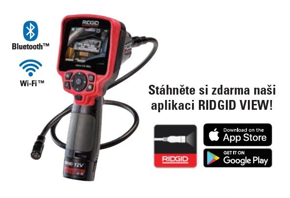RIDGID CA-350x csővizsgáló kamera Wi-FI & Bluetooth