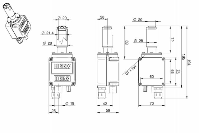 HERZ Ohrievač S21 435-800W