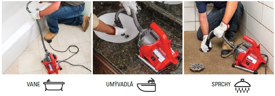 RIDGID PowerClear drezová čistička