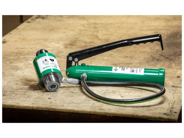 Klauke hydraulický dierovač s ručnou pumpou