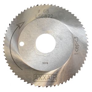 AXXAIR Rezné kotúče Ø68 mm na rúry s hrúbkou steny 1-3 mm, 5 ks