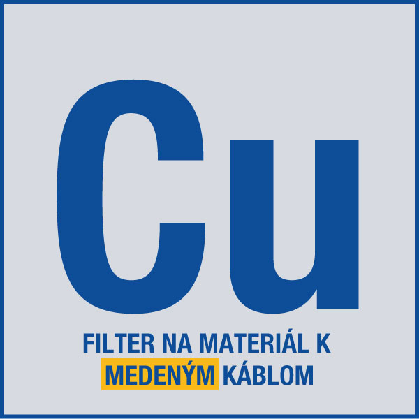 elektroinštalačný materiál na medené káble
