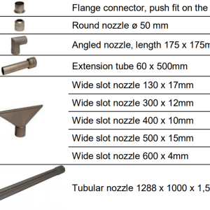 HERZ Tryska plochá 600x4 mm