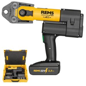 REMS Akku-Press E 22V ACC akumulátorová lisovačka v kufri L-BOXX