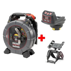 RIDGID microDrain APX s TruSense, Ø 32 - 75 mm, CSx Via Wi-Fi modul, 18 V batériou, nabíjačkou, HQx stojan