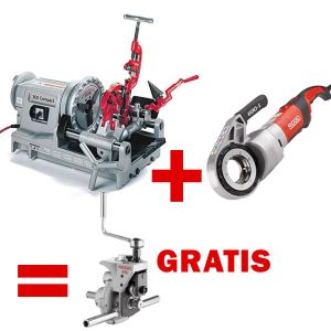 RIDGID Závitorez 300 Compact + Ručný závitorez 690-l + Drážkovačka 975 ZADARMO